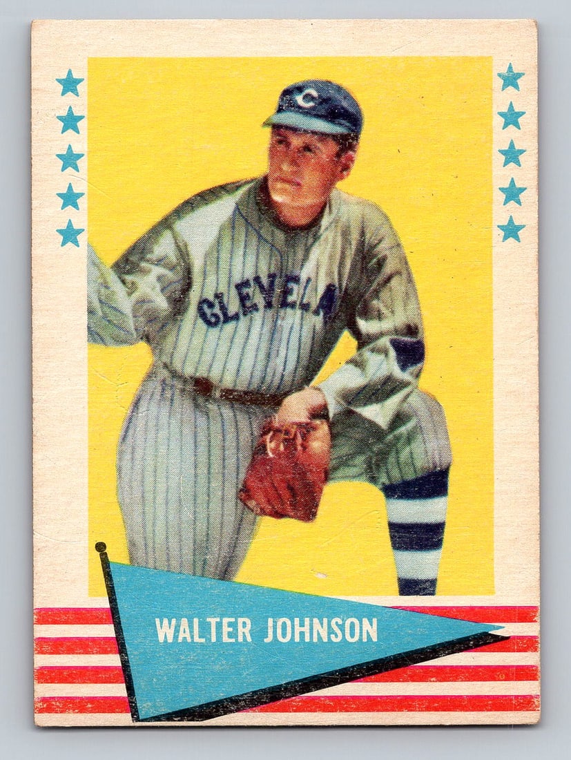 1961 FLEER Walter Johnson Baseball Card (1 of 2)