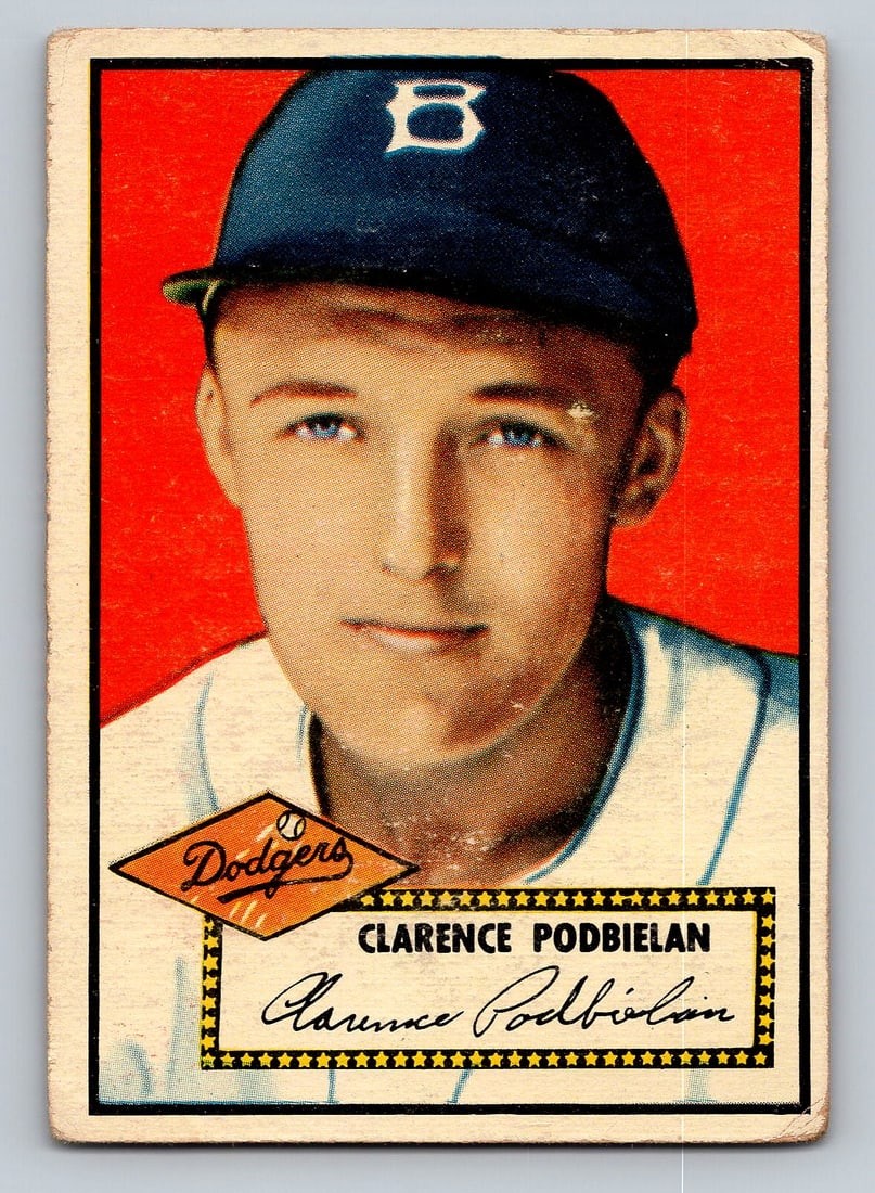 1952 TOPPS Clarence Podbielan Baseball Card: VG