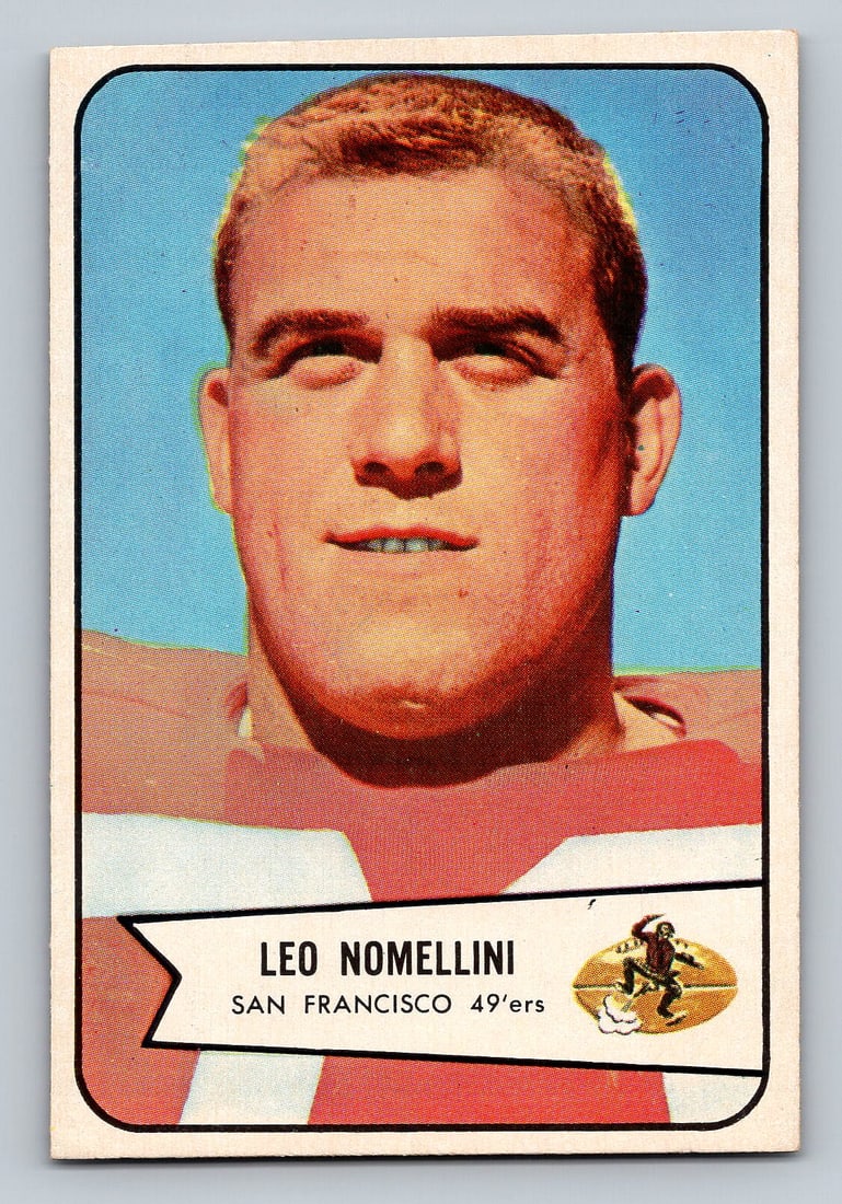 1954 BOWMAN Leo Nomellini Football Card (1 of 2)