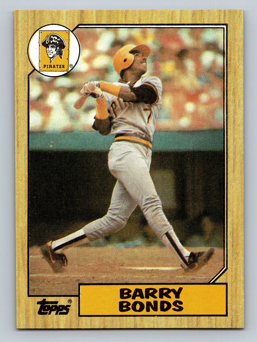 1987 TOPPS Barry Bonds Rookie Baseball Card: MINT