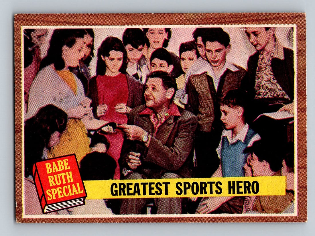 1962 TOPPS Babe Ruth Pitching Records Baseball Card (1 of 2)