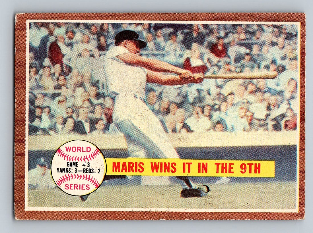 1962 TOPPS Roger Maris Baseball Card (1 of 2)