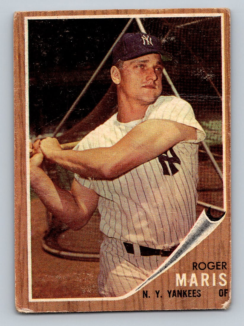 TOPPS Roger Maris Baseball Card: VG