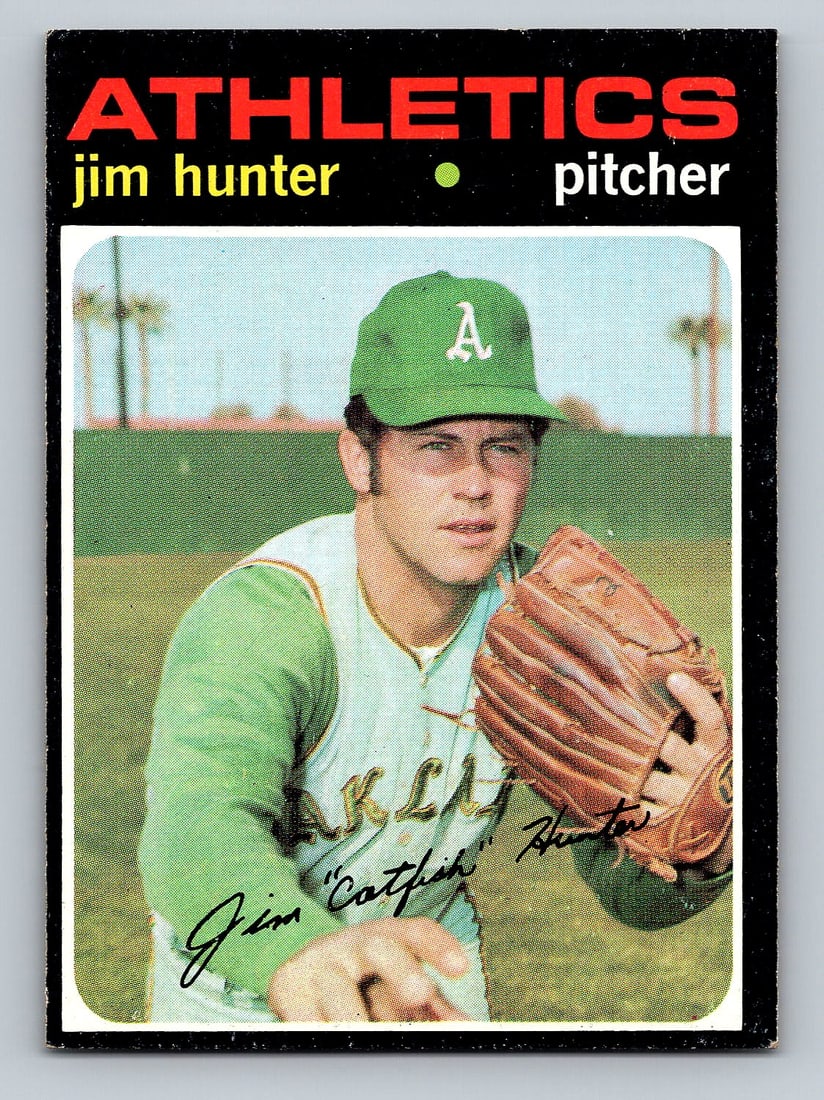1971 TOPPS Catfish Hunter Baseball Card (1 of 2)