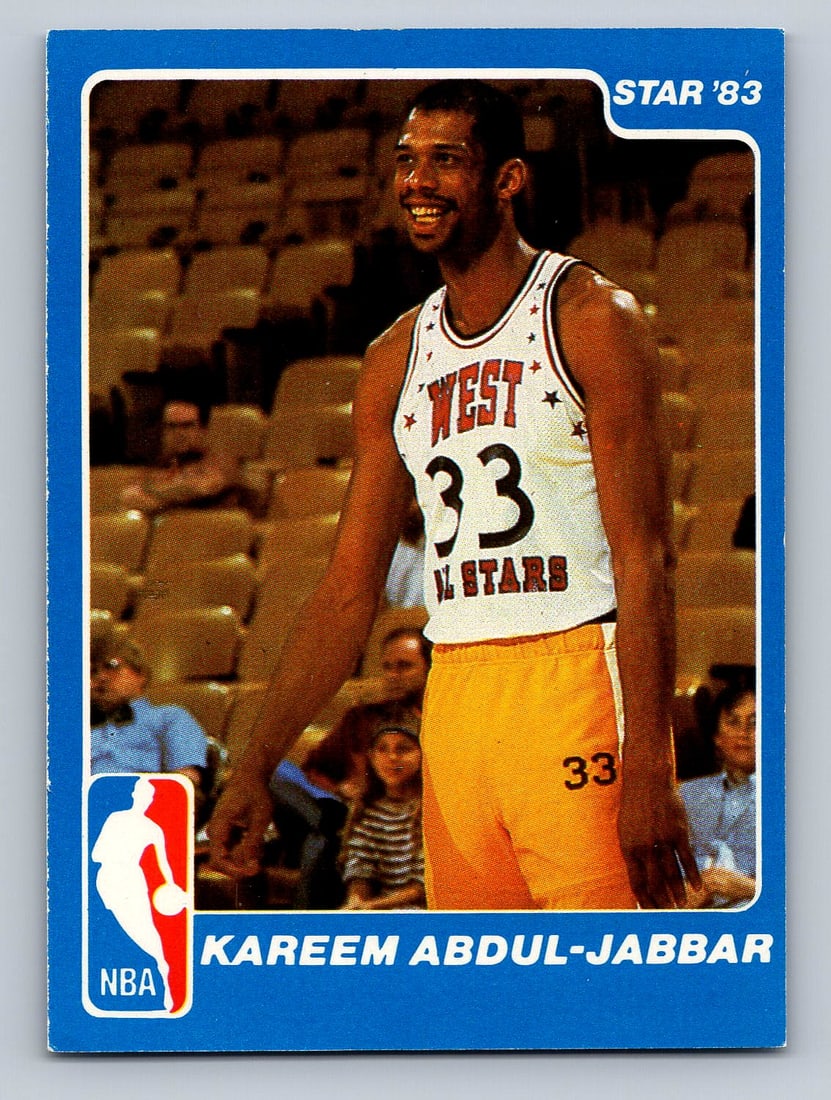 1985 Star Co Kareem Abdul-Jabbar Basketball Card (1 of 2)