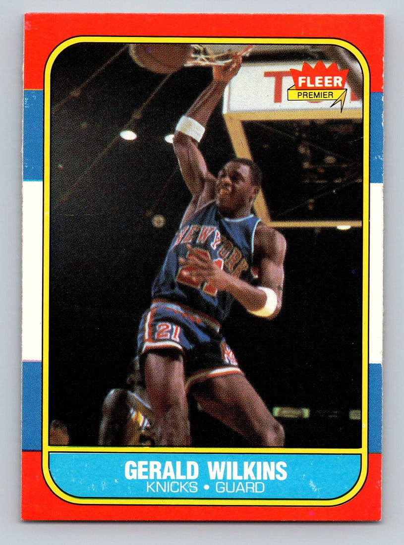 1986 FLEER Gerald Wilkins Basketball Card (1 of 2)