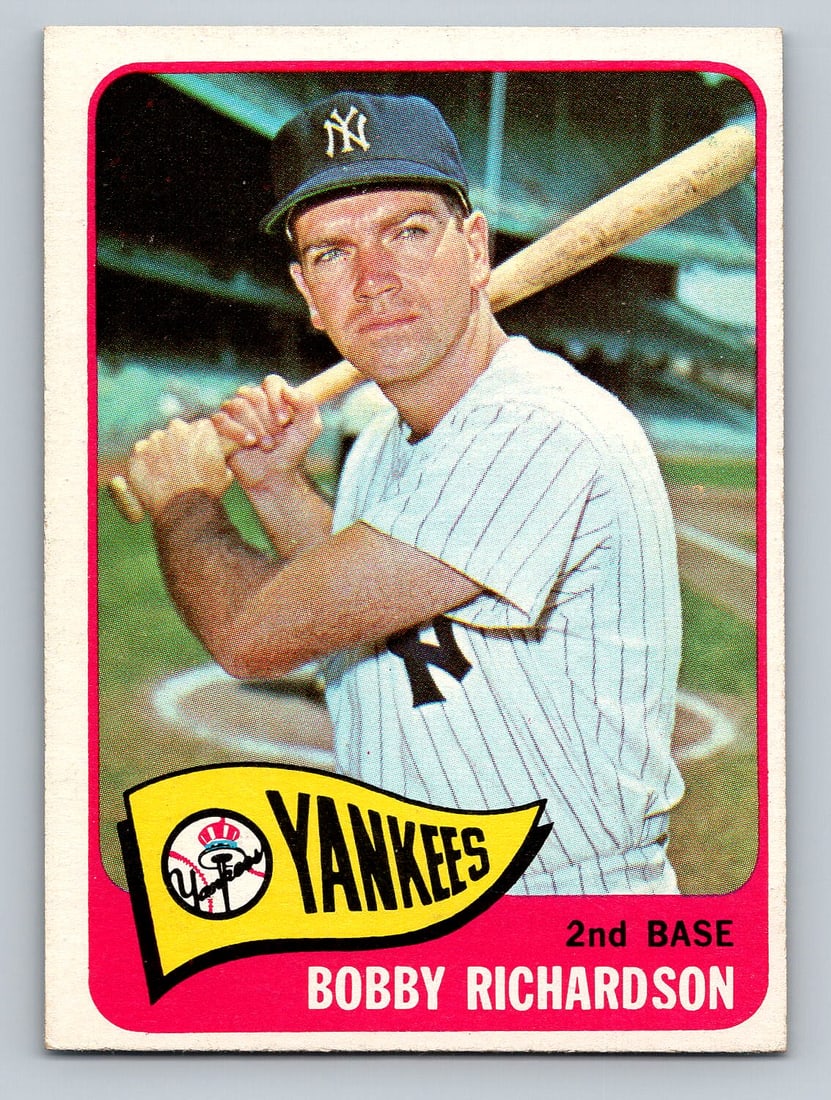 1965 TOPPS Bobby Richardson Baseball Card (1 of 2)