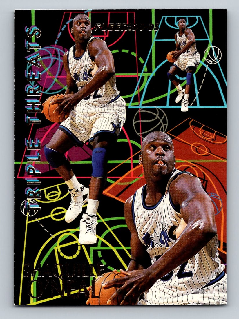 1994 FLEER Shaquille O’Neal Triple Threats Basketball Card (1 of 2)