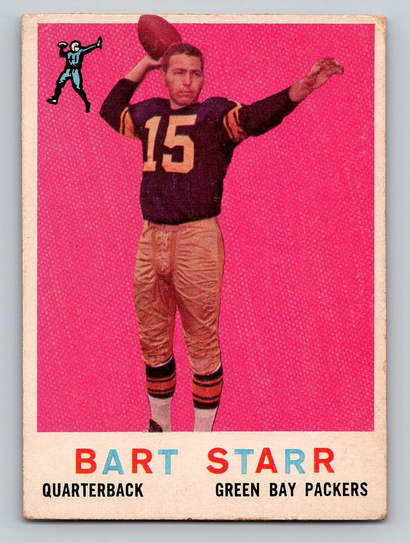 1959 TOPPS Bart Starr Football Card (1 of 2)