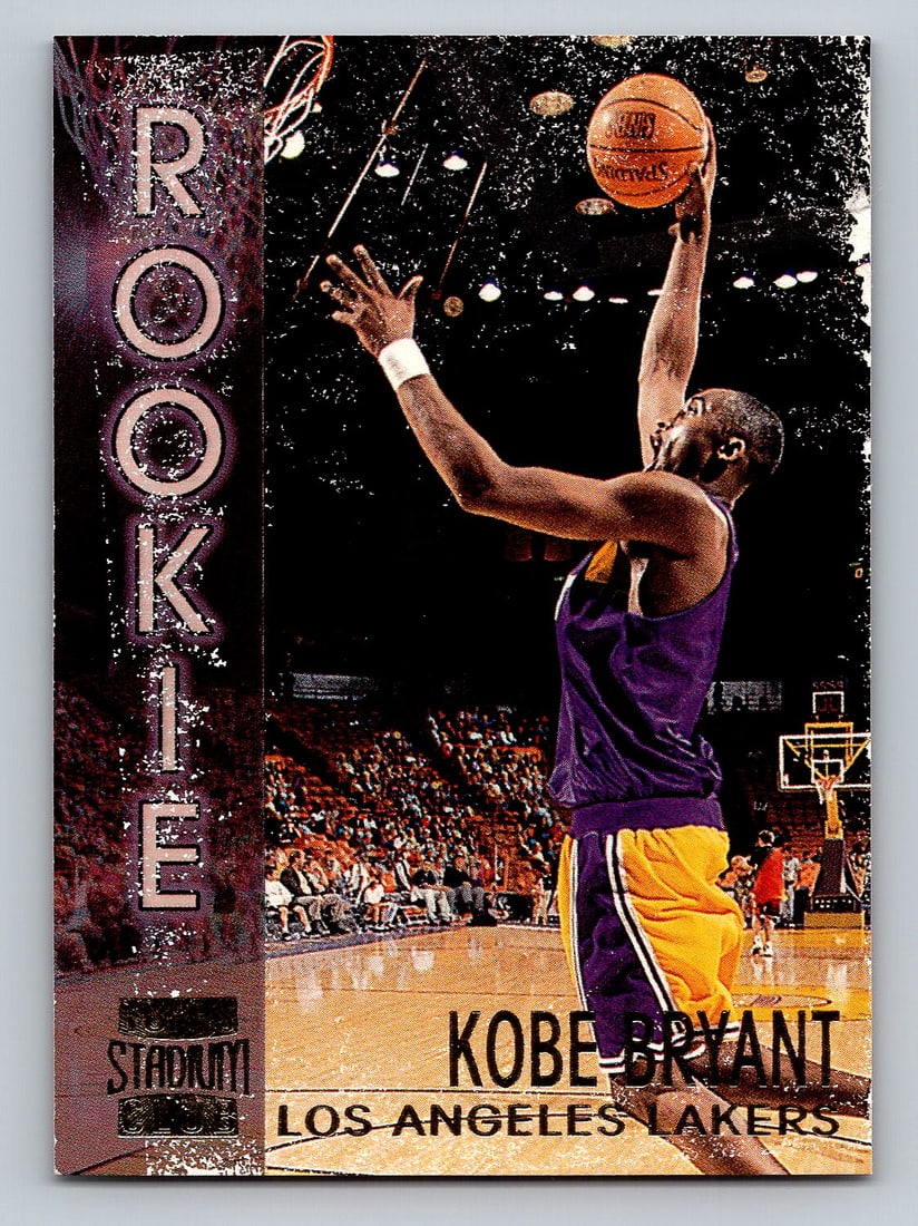 1996-97 STADIUM CLUB Kobe Bryant Rookie Basketball Card (1 of 2)