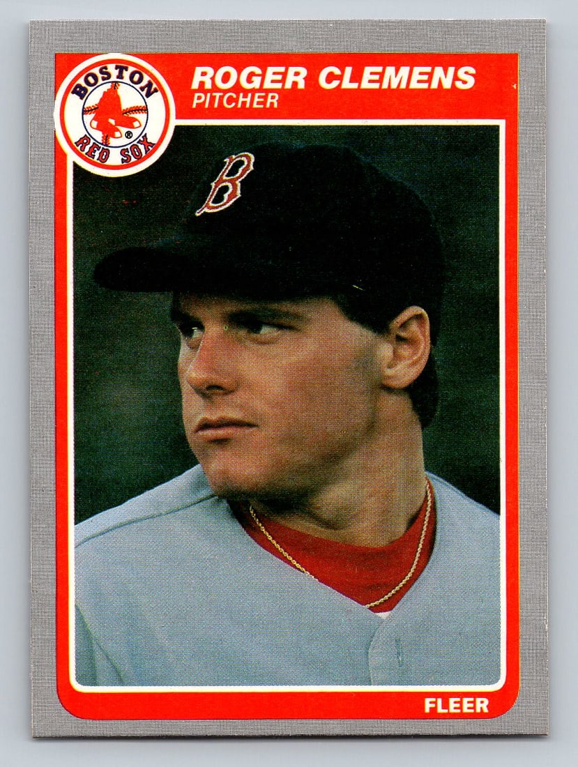 1985 FLEER Roger Clemens Rookie Baseball Card: NM-MT