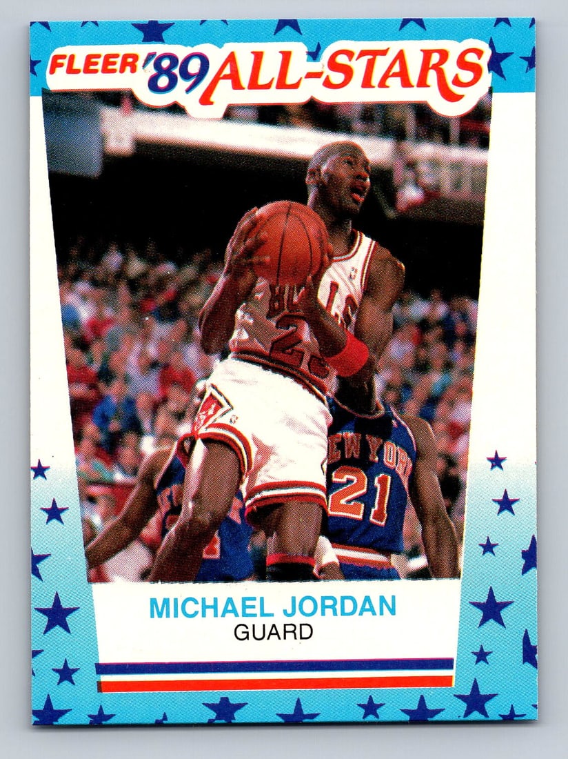 1989-90 FLEER Michael Jordan Basketball Card (1 of 2)
