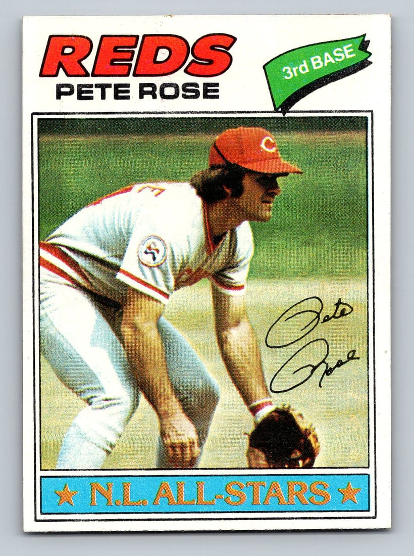 1977 TOPPS Pete Rose Baseball Card (1 of 2)