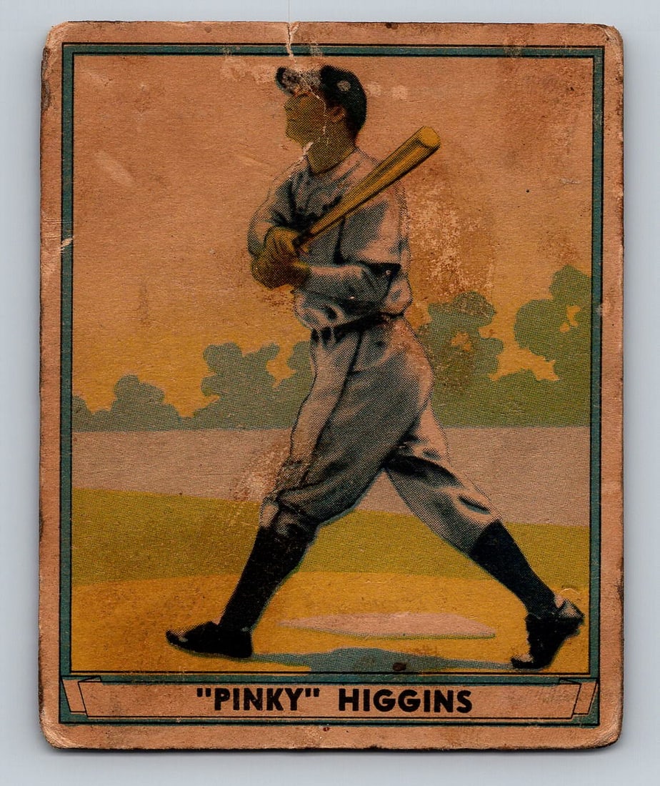 1940 PLAY BALL Pinky Higgins Baseball Card: Poor