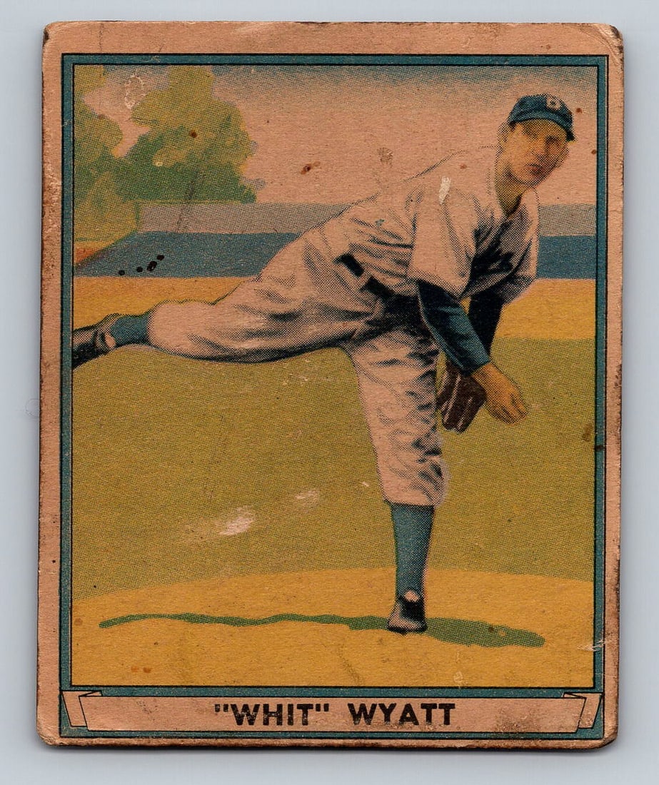 1941 PLAY BALL Whit Wyatt Baseball Card: Poor