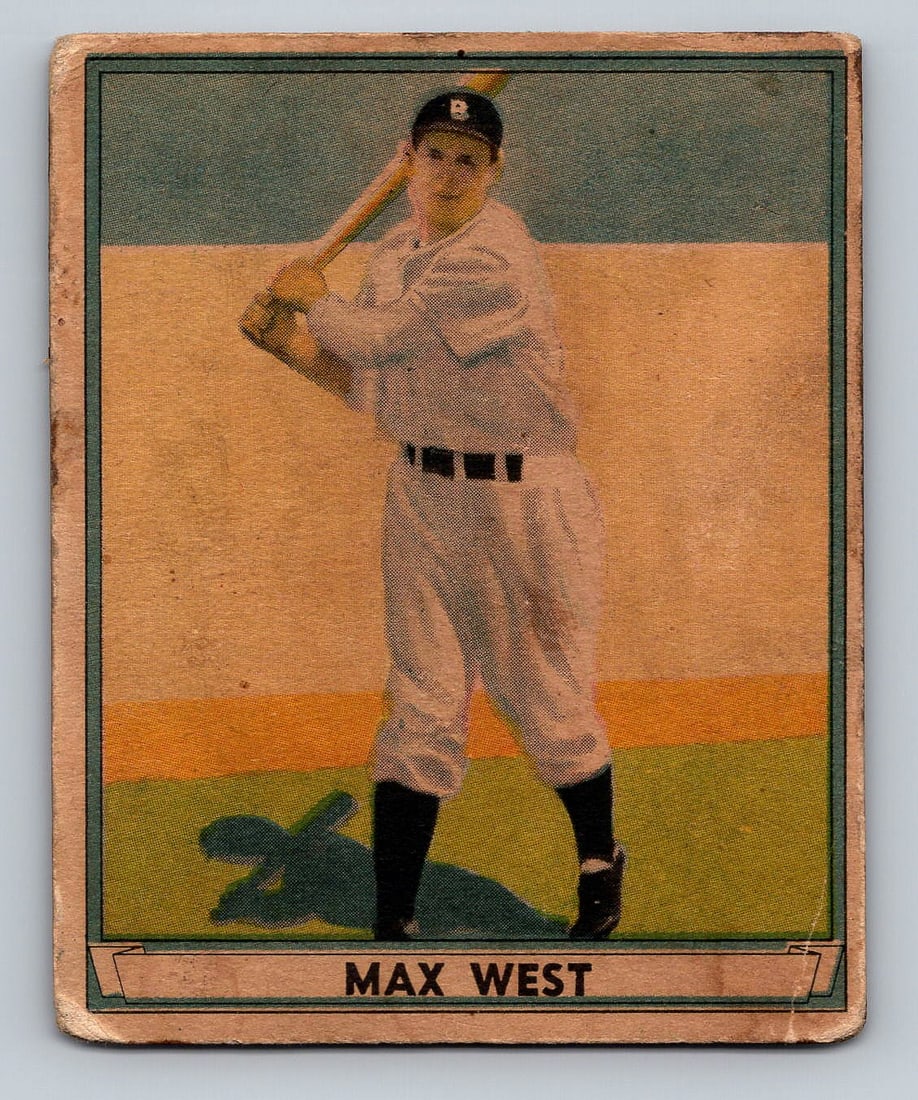 1941 PLAY BALL Max West Baseball Card (1 of 2)