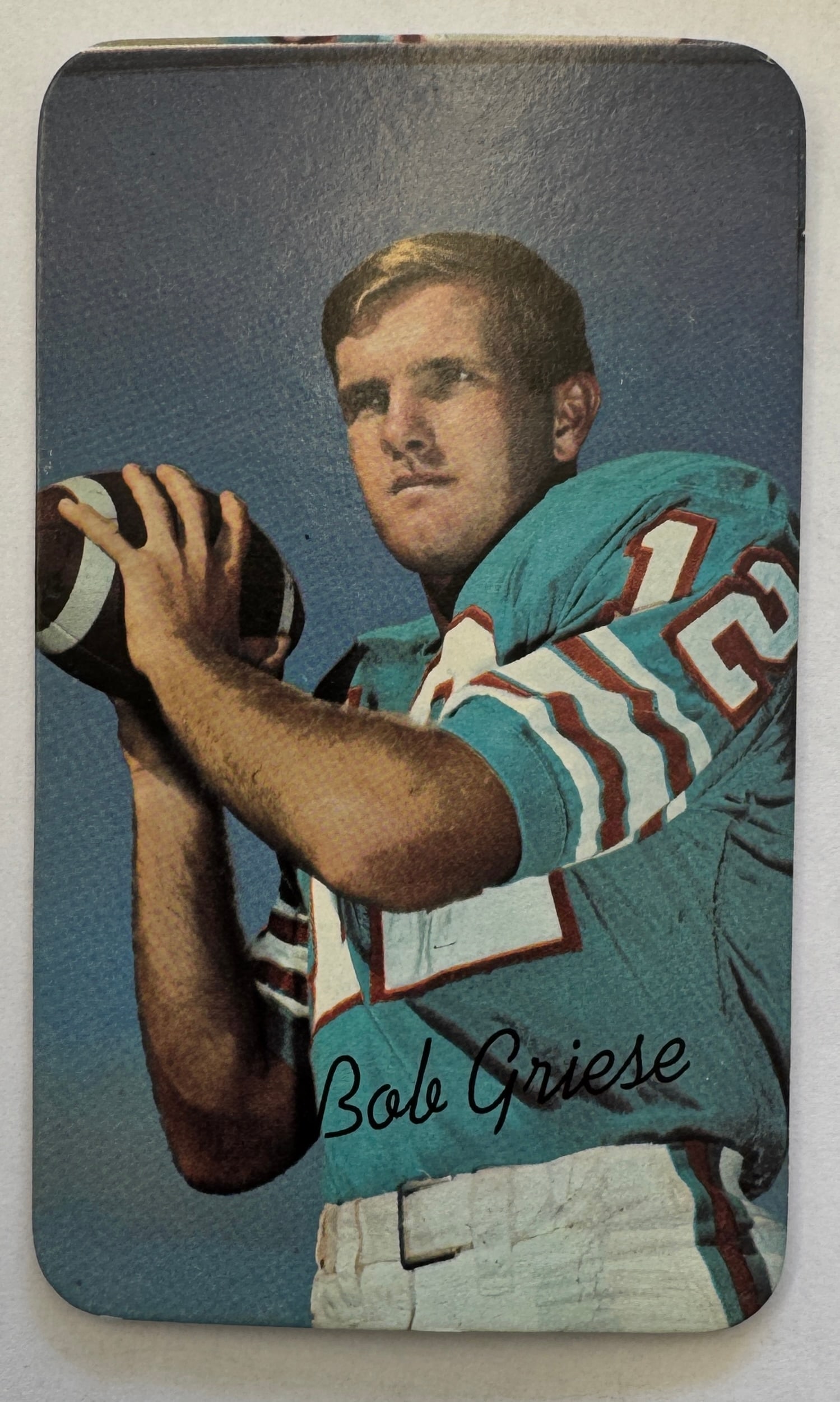 1970 Topps Super Bob Griese Football Card #35 (1 of 2)