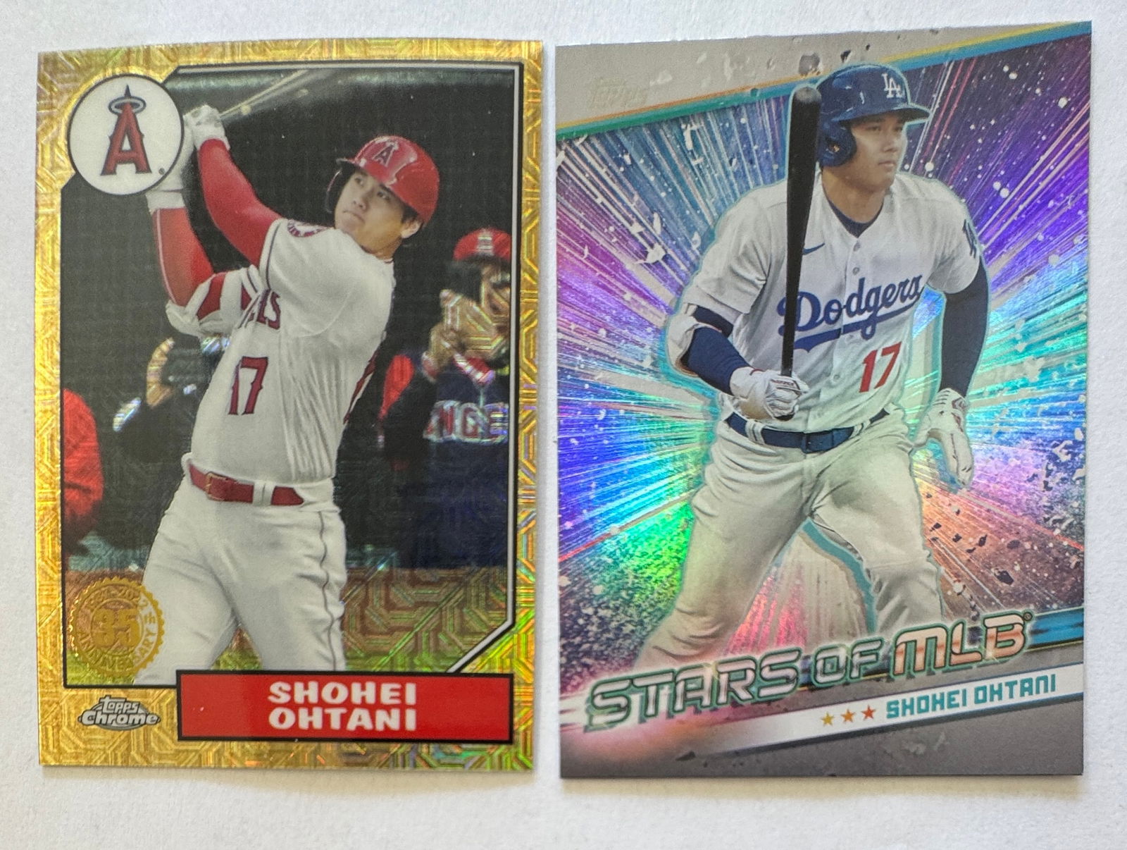 (2) 2020s Topps Shohei Ohtani Baseball Cards Rare SSP (1 of 2)