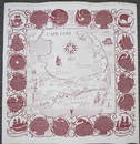 1948 Map of Cape Cod with Cooking Recipe Vignettes
