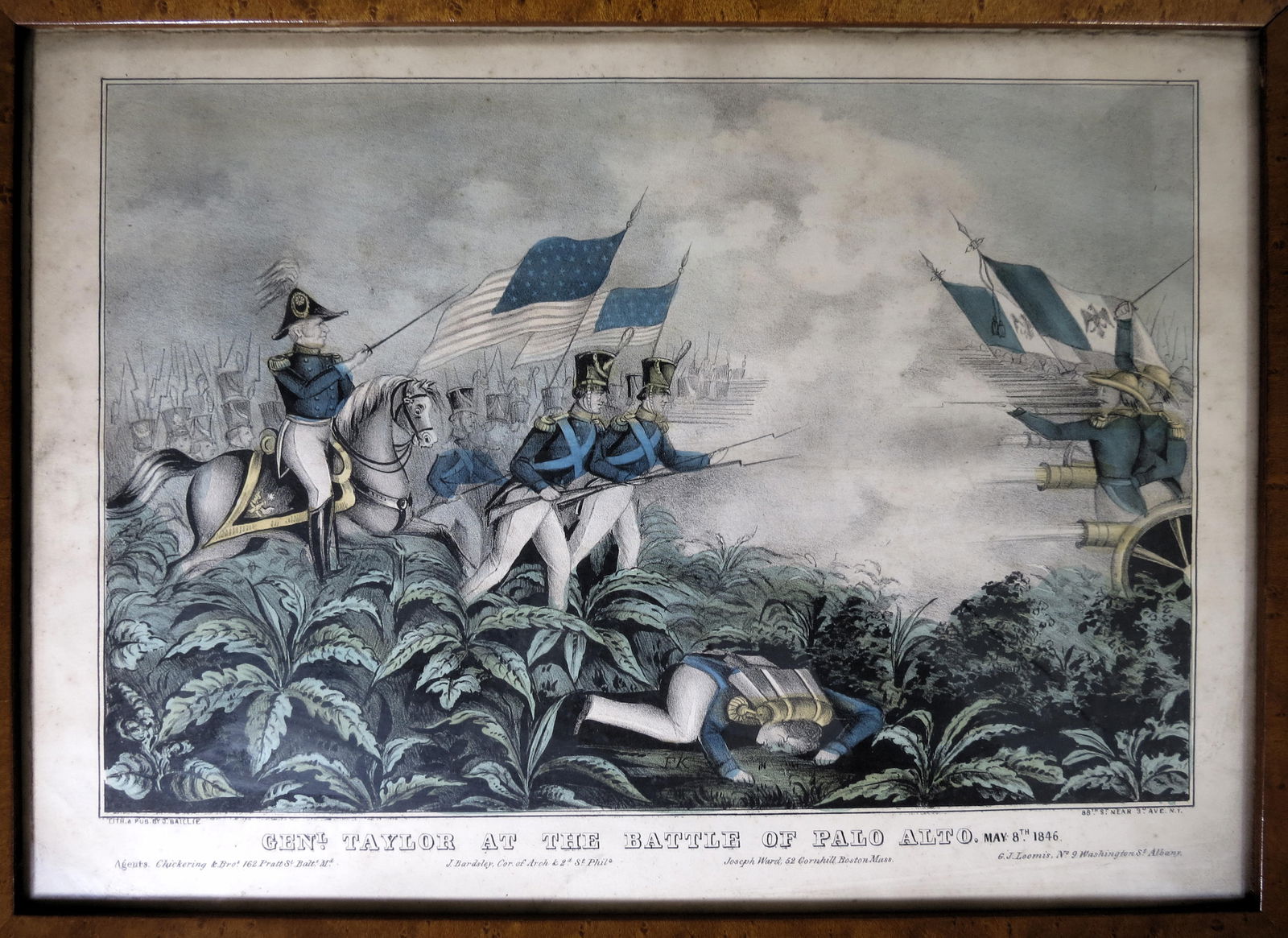 General Zachary Taylor Mexican American War Lithograph by James S. Baillie  (1 of 8)