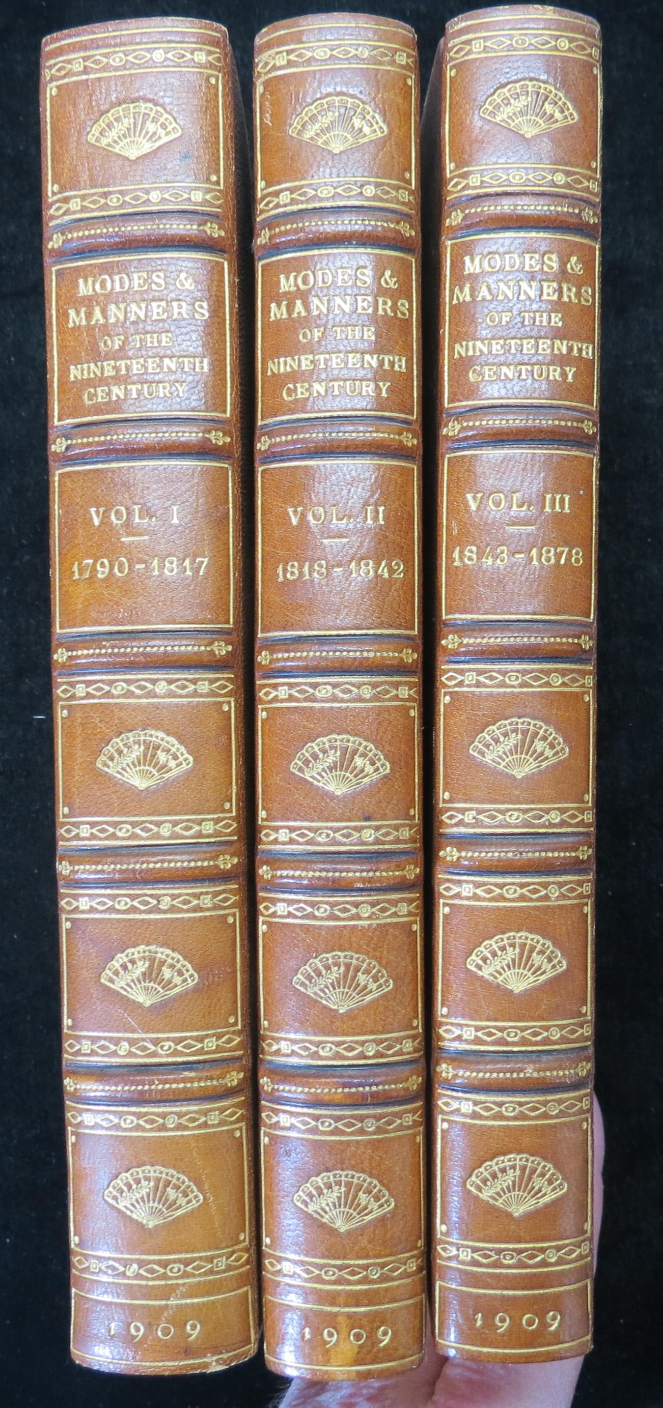 1909 Modes & Manners of the Nineteenth Century in Three volumes (1 of 12)