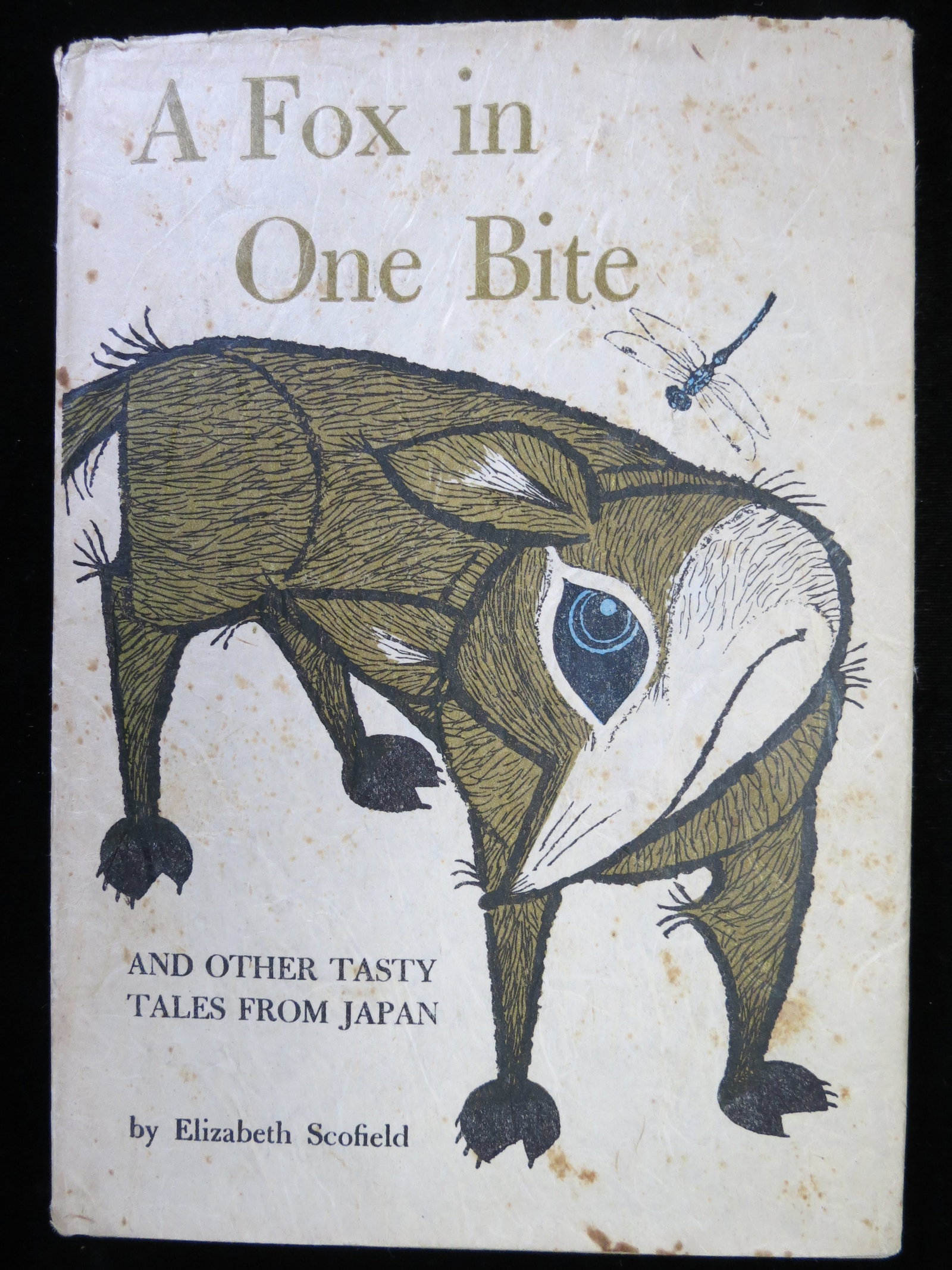 Author Signed Book: A Fox in One Bite-Elizabeth Scofield Tales From Japan: Illustrated beautifully by one of Japan's finest artist, these are some of the best Japanese children's stories featuring foxes and badgers. A true special find ...SIGNED and Dated by the author. Firs