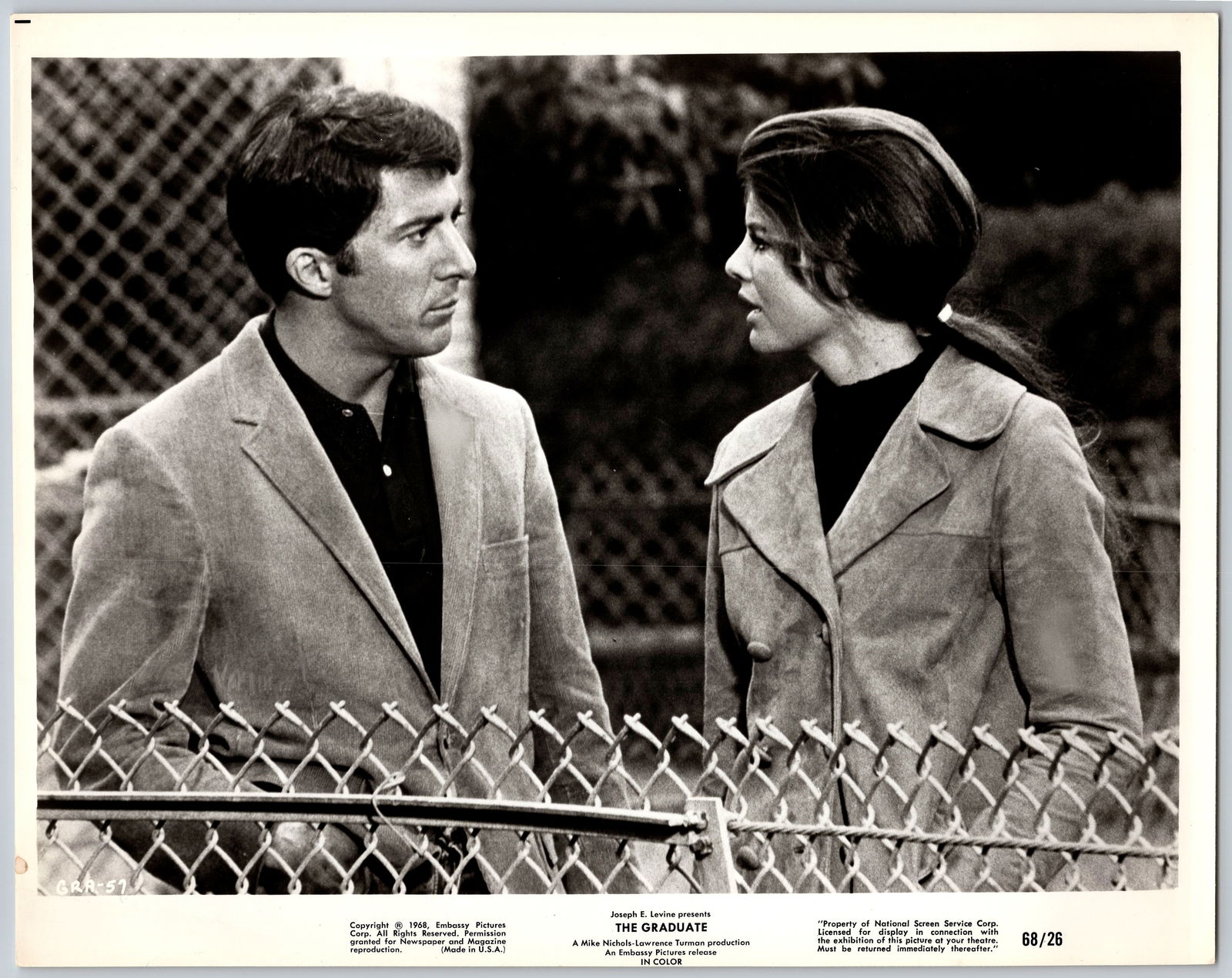 1968 Dustin Hoffman The Graduate 8 x 10 Movie Still Photo: Vintage and original to 1968. Near Mint. We offer in house shipping for this item or you can arrange to pick it up at our South Chatham Cape Cod office. Just let us know at the close of the auction an