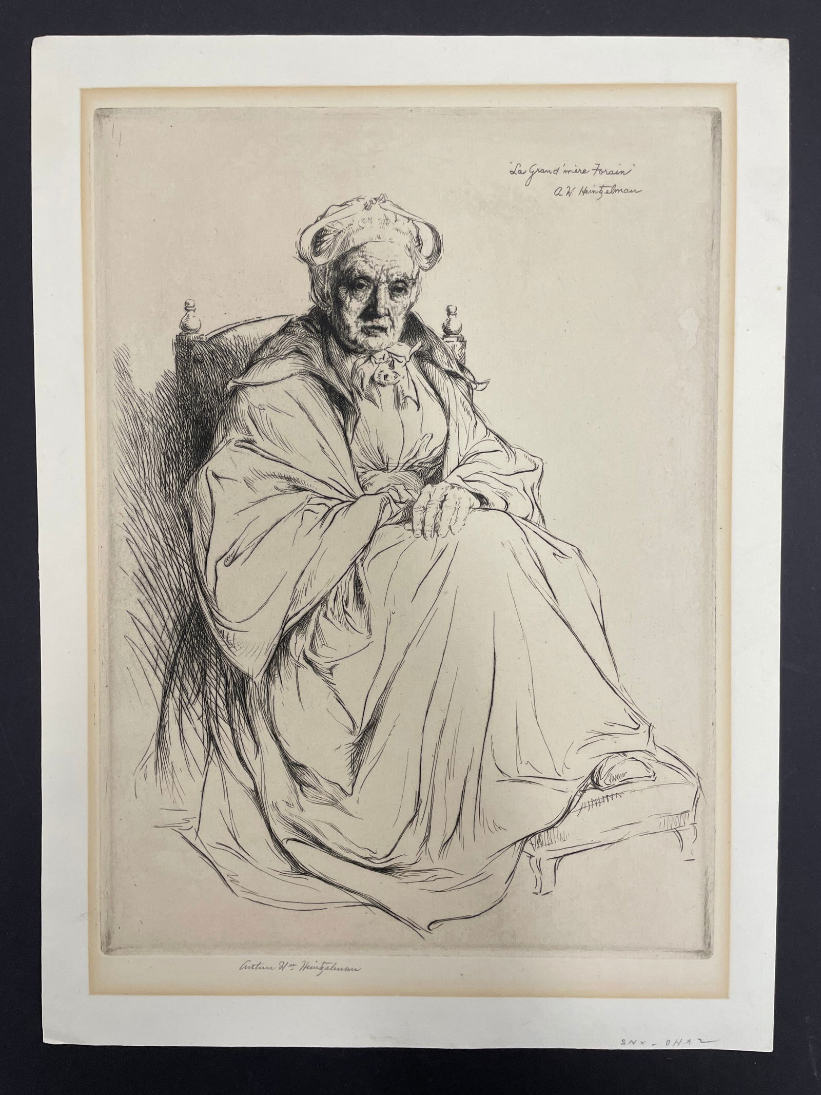 Vintage ARTHUR WILLIAM HEINTZELMAN Signed Etching (1 of 4)