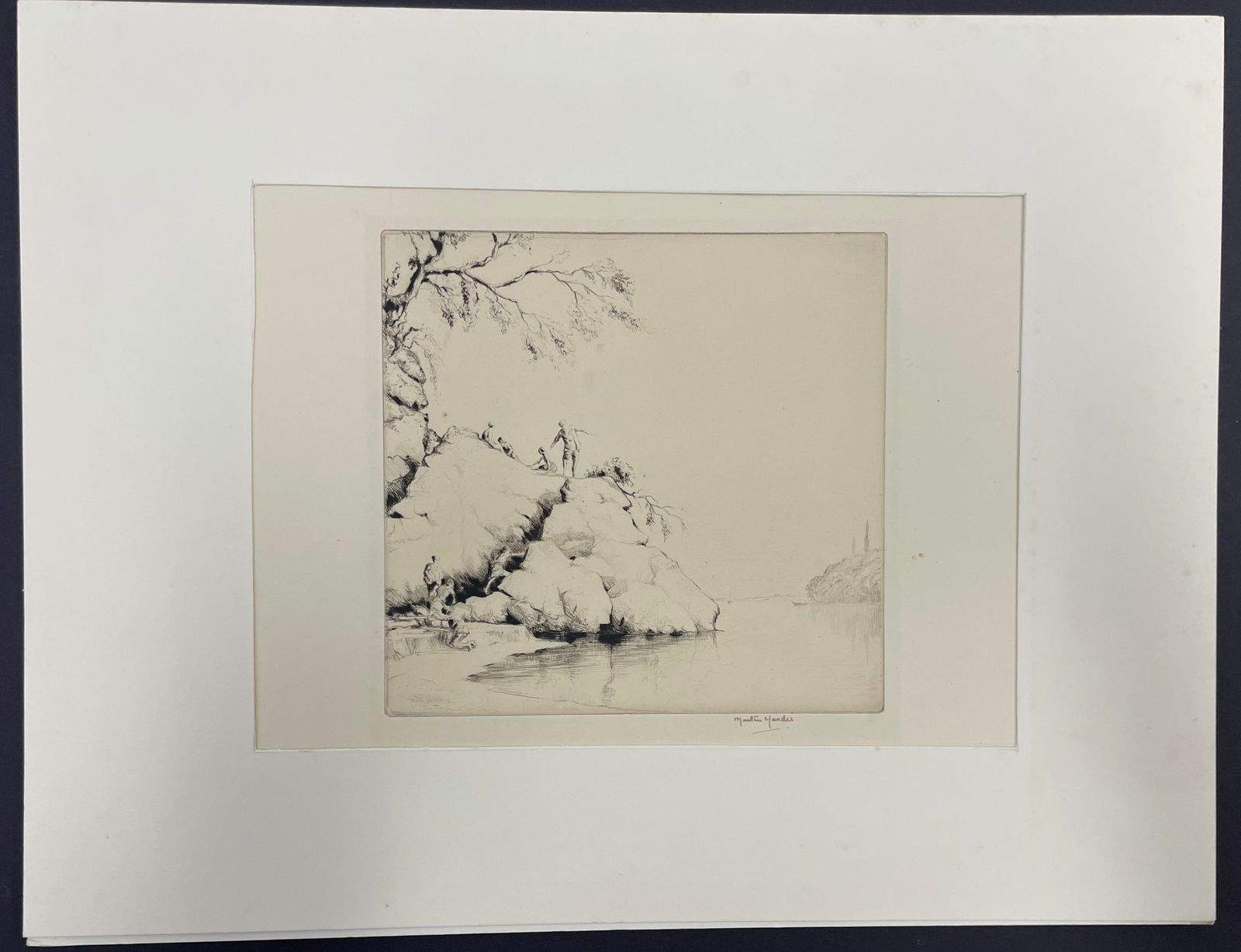 Vintage Signed Etching by Martin Hardie  (1 of 4)