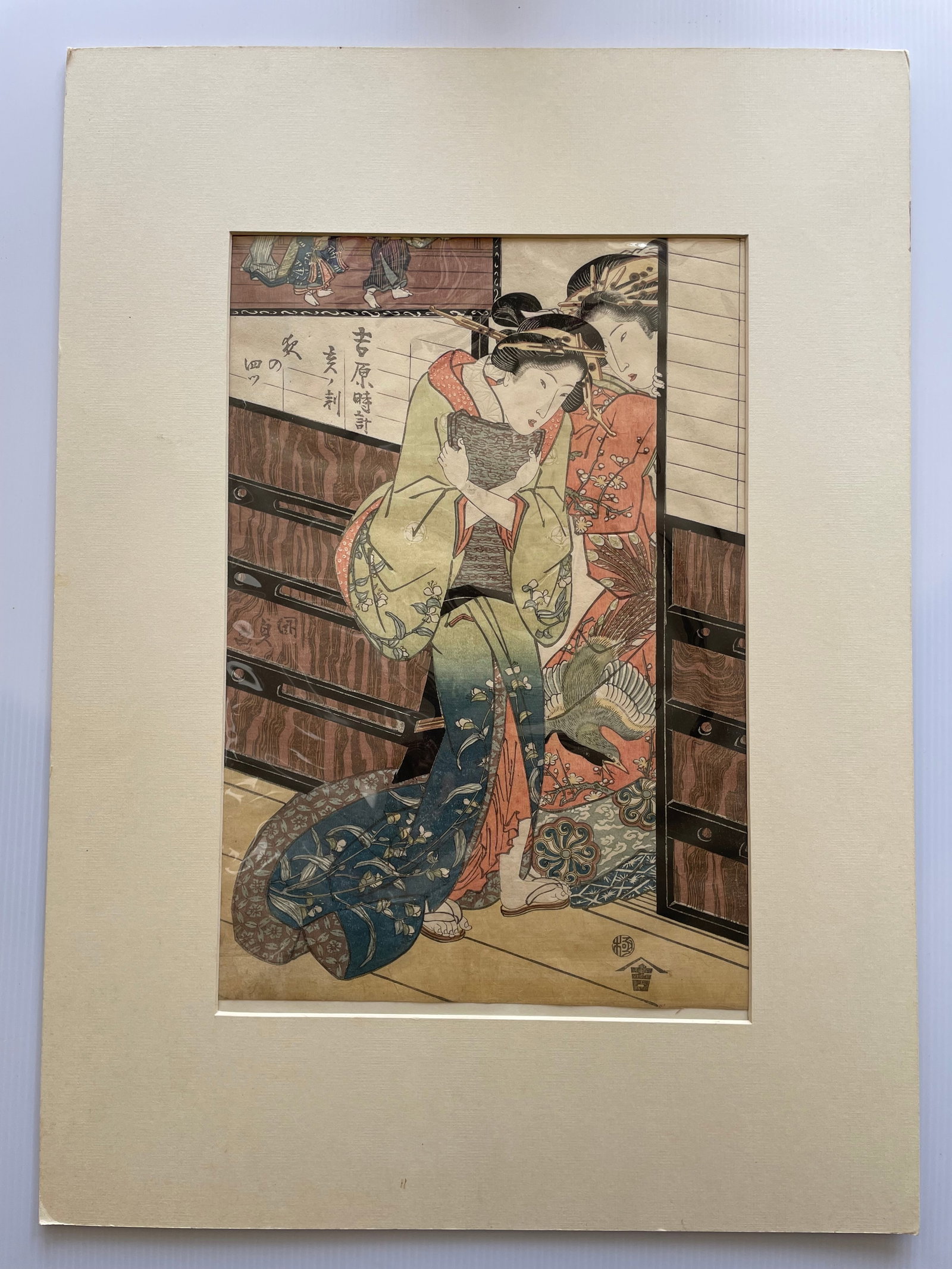 Original 19th Century Japanese Woodblock Print GEKKO #23: Print measures approx 10â€ by 15â€. It is believed to be by the artist GEKKO (1859 - 1920). This print is in very good condition with very minor toning and creasing a