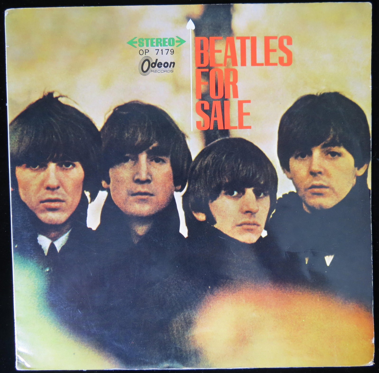 The Beatles For Sale Album - Red Vinyl - Oden Japanese Import: 12 inch. OR 7179 Oden. Red Vinyl. There is an interior lyric sheet and original pictorial inner sleeve. Cover VG+, Album VG+