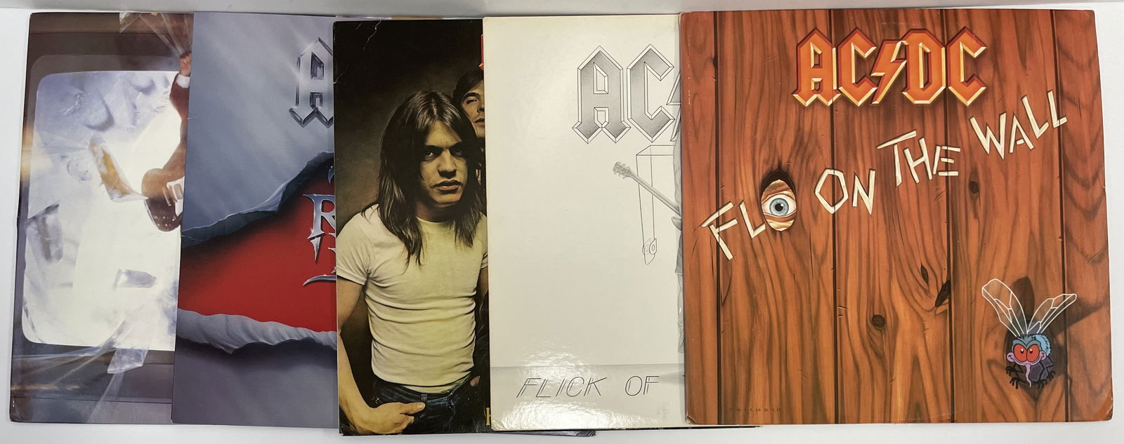 (5) AC/DC Record Albums (1 of 6)