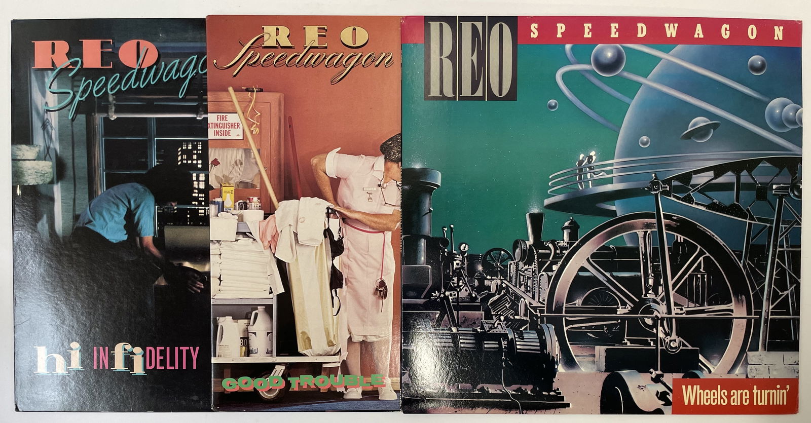(3) REO SPEEDWAGON Record Albums (1 of 4)