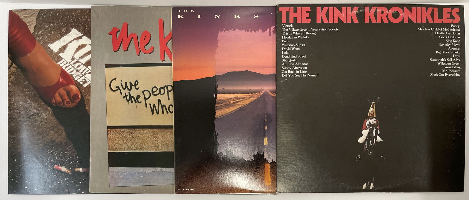 (4) THE KINKS Record Albums (1 of 5)
