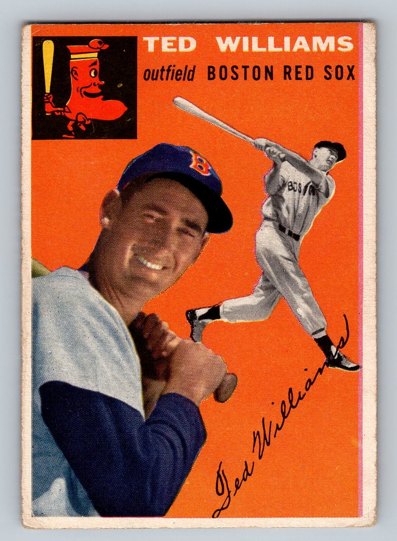 1954 Topps #1 Ted Williams Baseball Card VG (1 of 2)