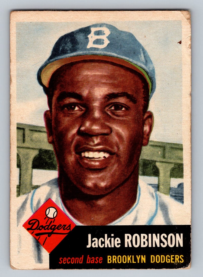 1953 Topps #1 Jackie Robinson Baseball Card (1 of 2)