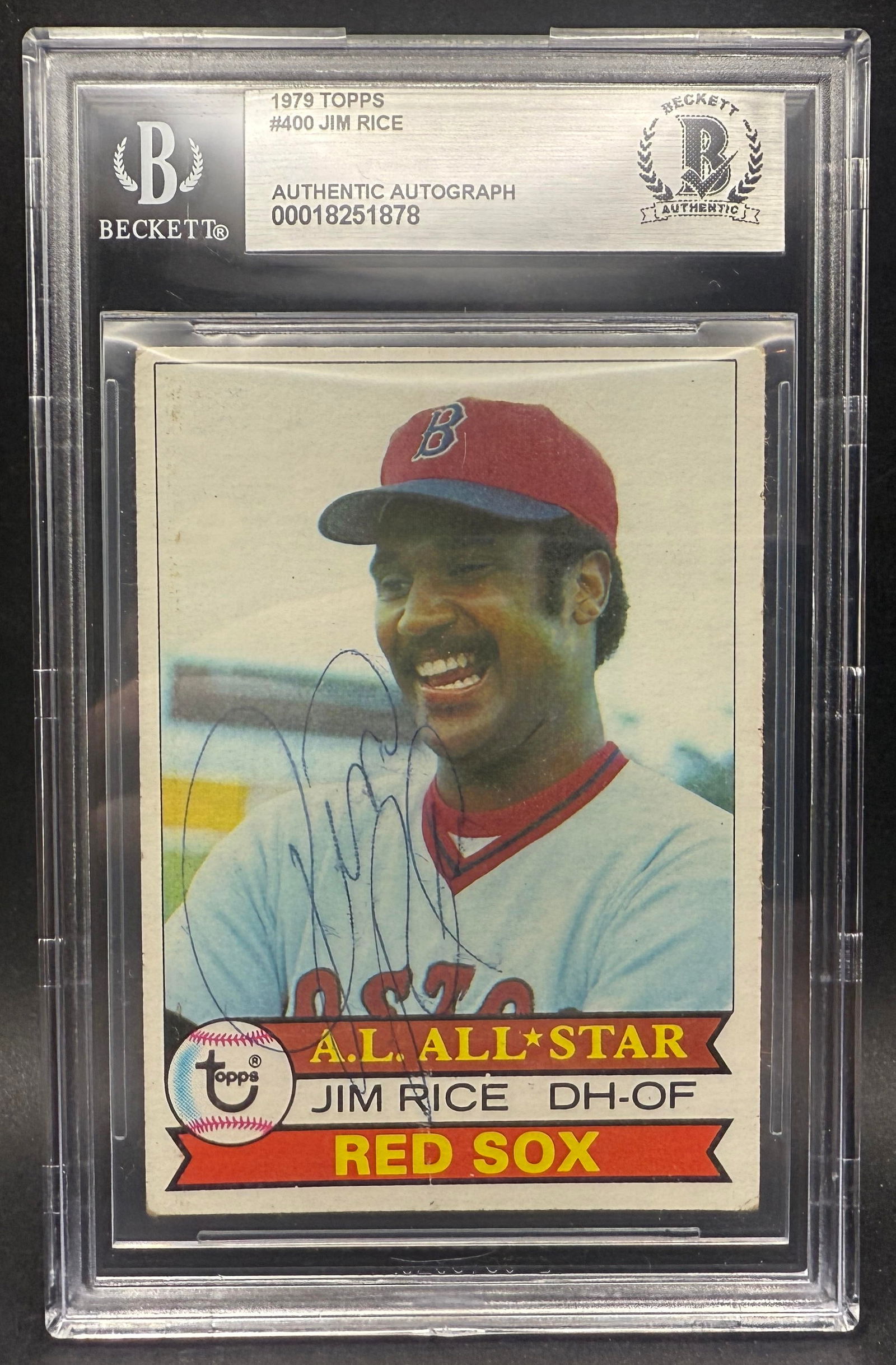 Jim Rice Signed 1979 Topps Baseball Card - Beckett BAS (1 of 2)