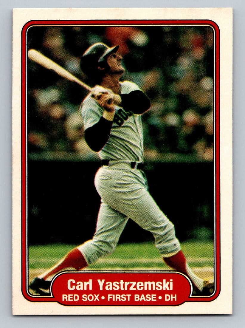 1982 Fleer Carl Yastrzemski Baseball Card  - MINT (1 of 2)