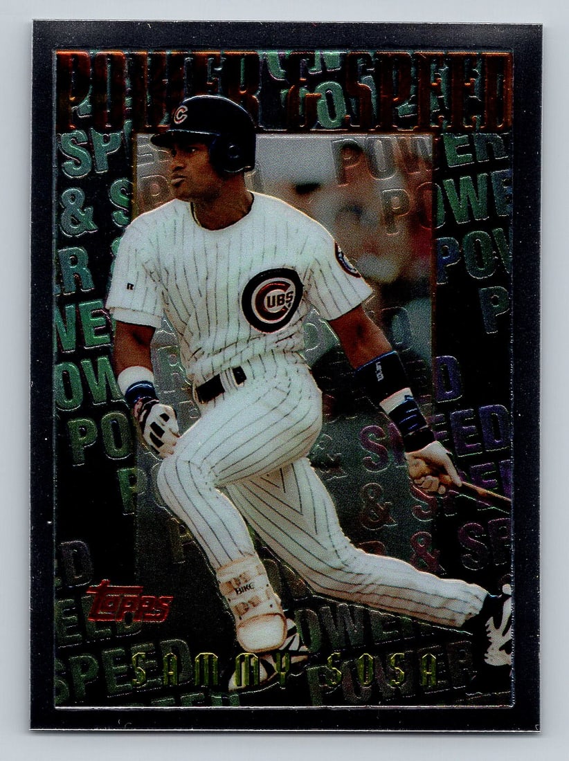 1996 Topps Mystery Finest Sammy Sosa Baseball Insert Card - MINT (1 of 2)