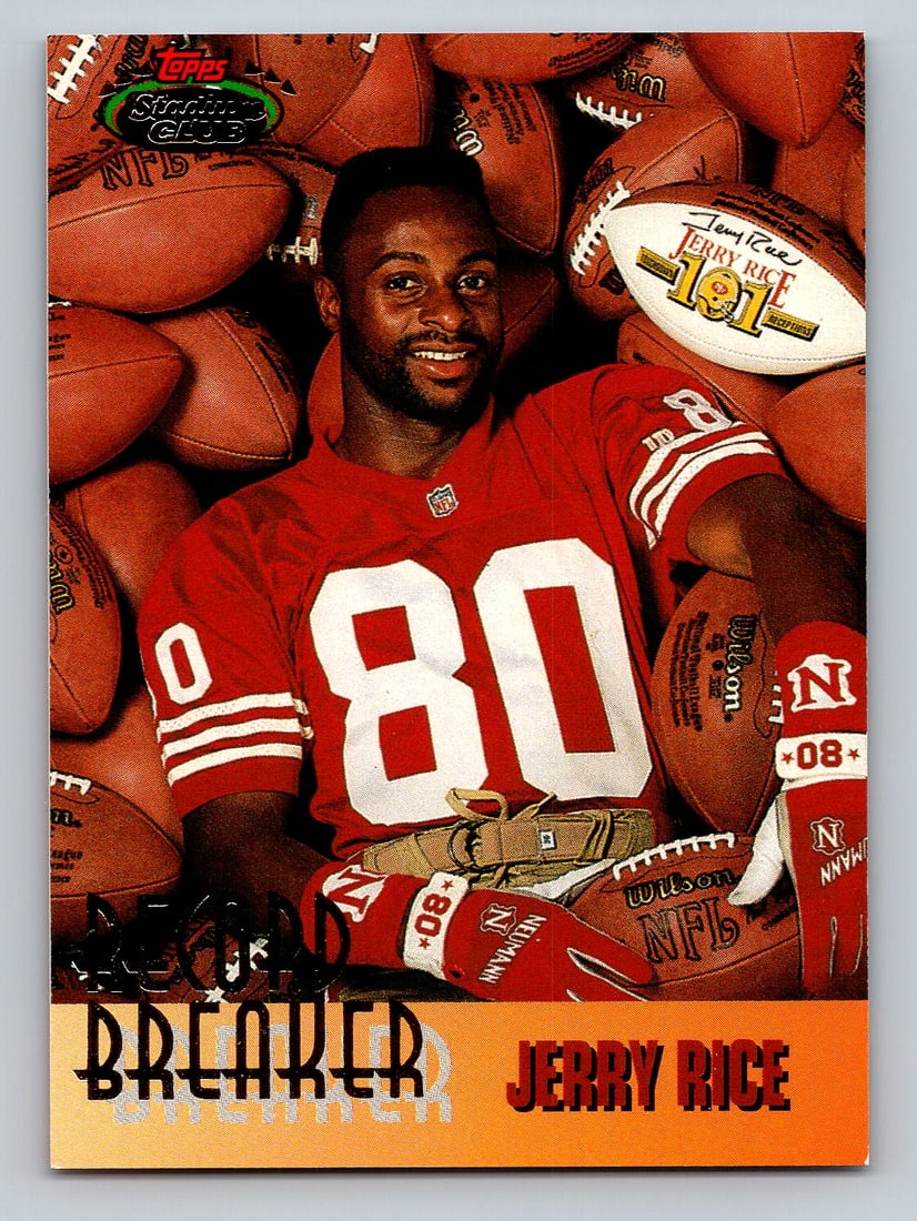 1993 Stadium Club Jerry Rice Football Card  - MINT (1 of 2)