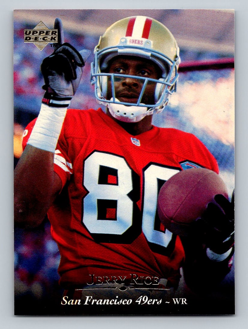 1995 Upper Deck Jerry Rice Football Card  - MINT (1 of 2)