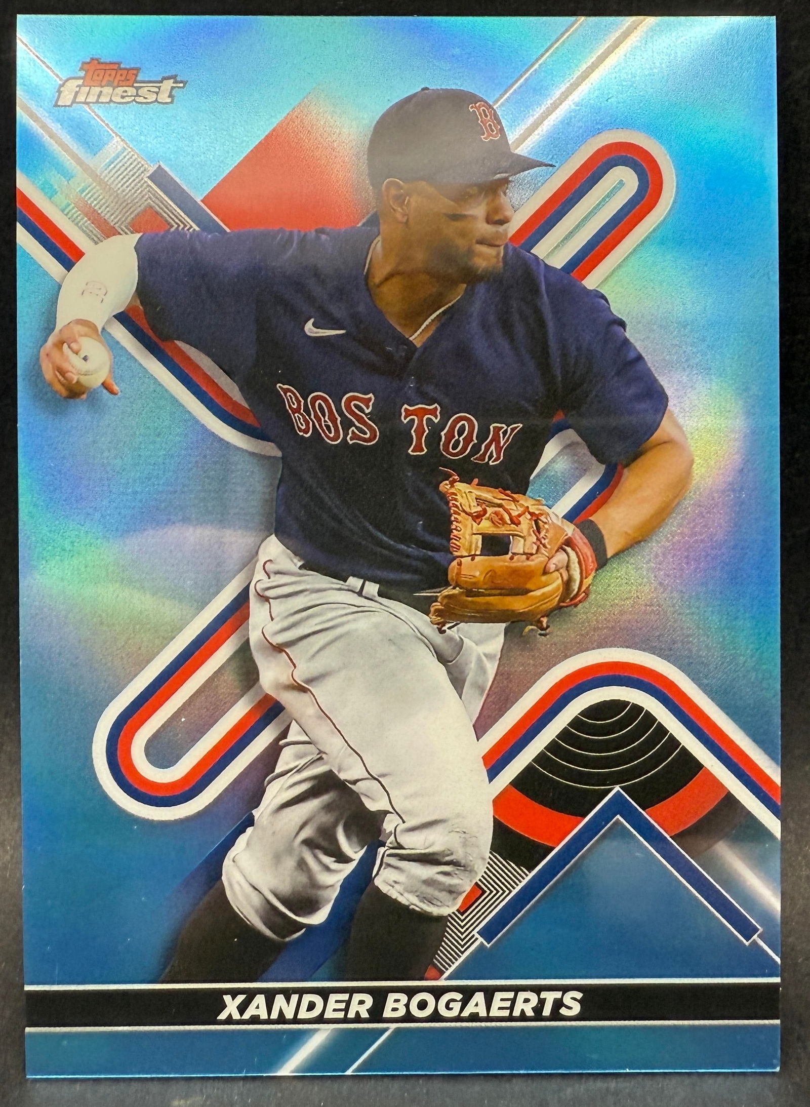2022 Topps Finest  Xander Bogaerts Sky Blue Refractor Baseball Card  #10/300 - MINT (1 of 2)