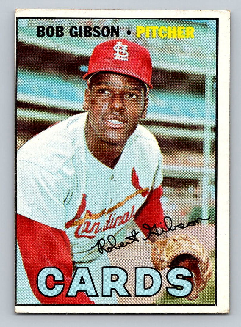 1967 Topps Bob Gibson Baseball Card (1 of 2)