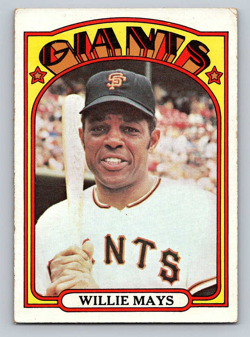 1972 Topps Willie Mays Baseball Card - EX (1 of 2)