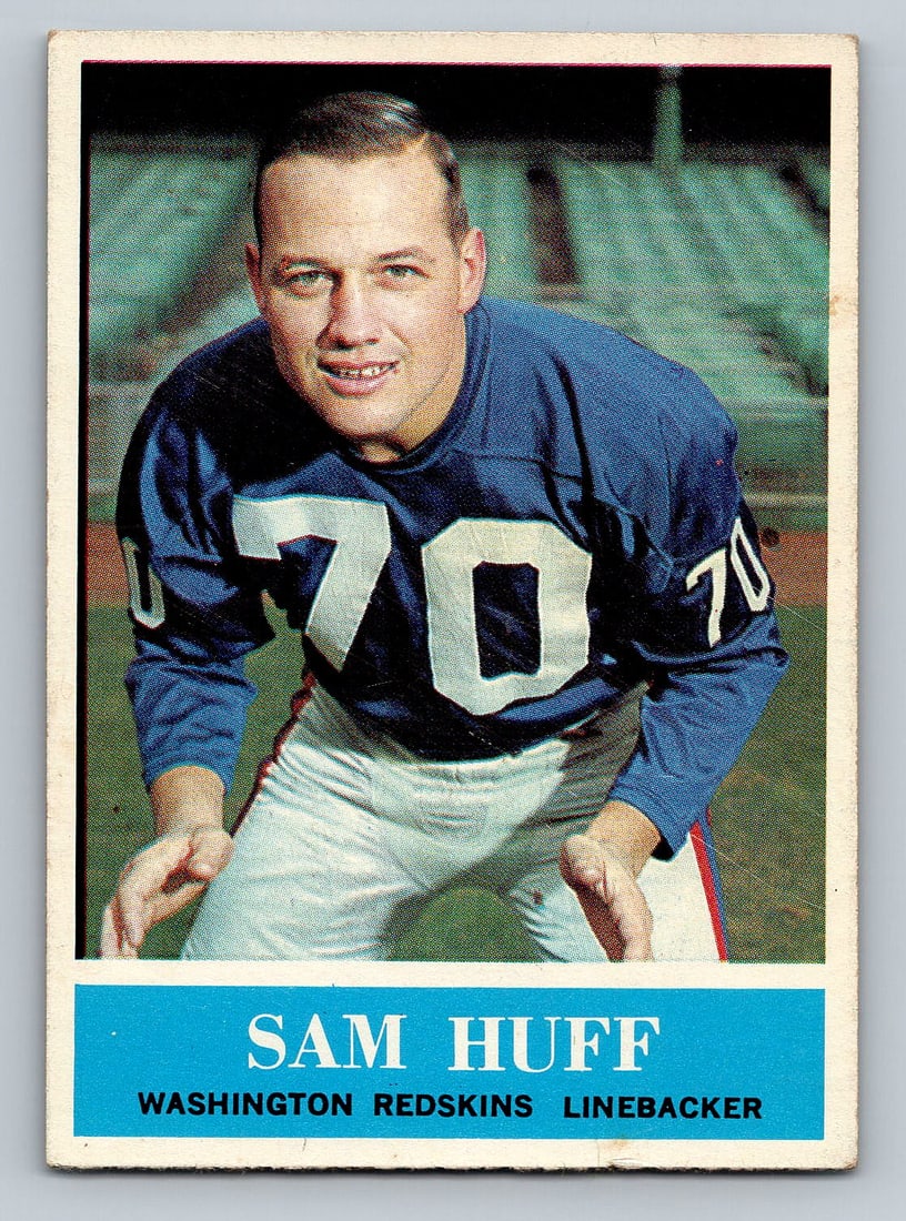 1964 Philadelphia Gum Bob St Clair Football Card - EX (1 of 2)