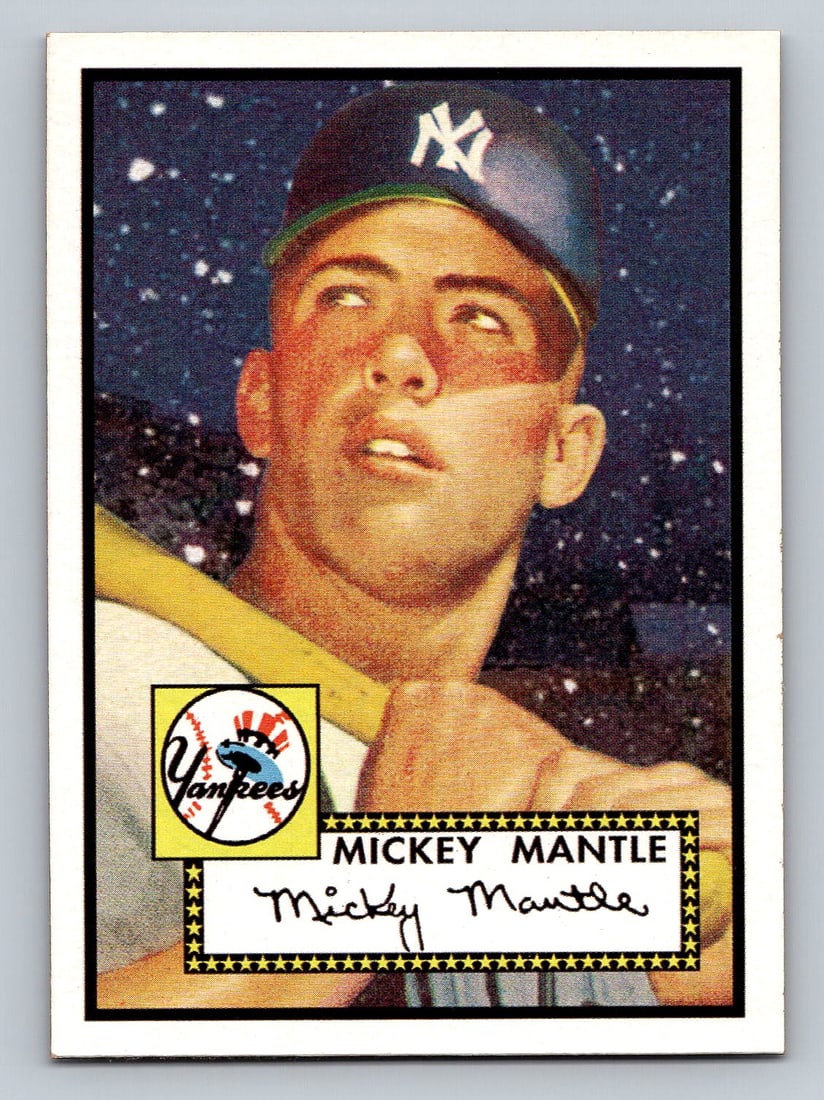 2007 Topps #7 1952 Topps Rookie Mickey Mantle Baseball Card - MINT (1 of 2)