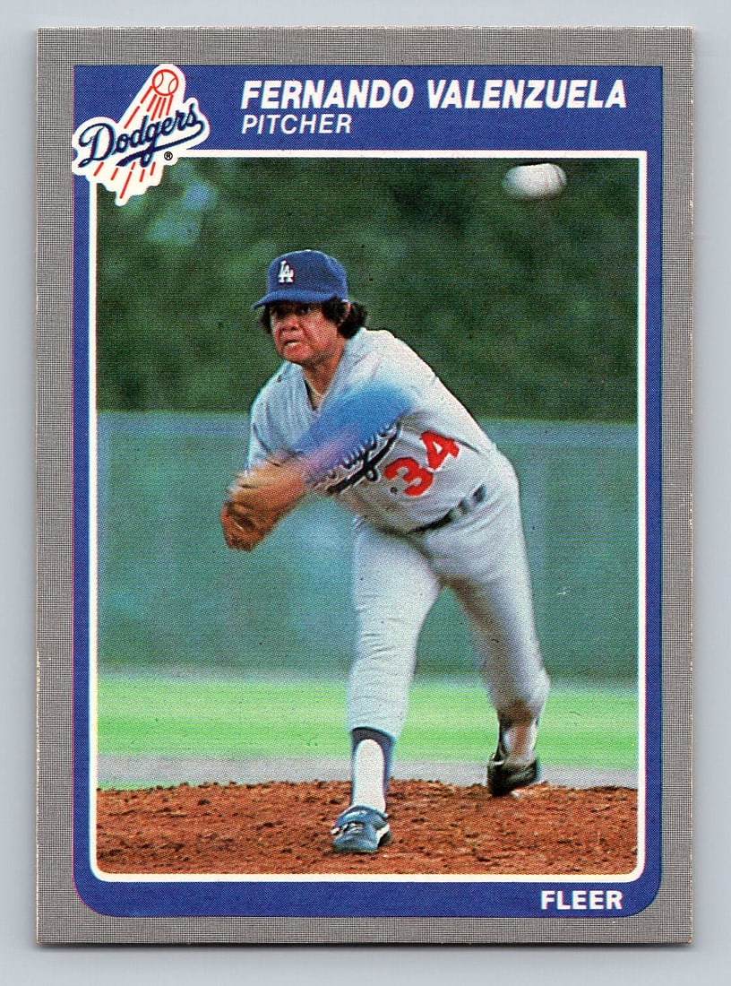 1985 Fleer Fernando Valenzuela Baseball Card - MINT (1 of 2)