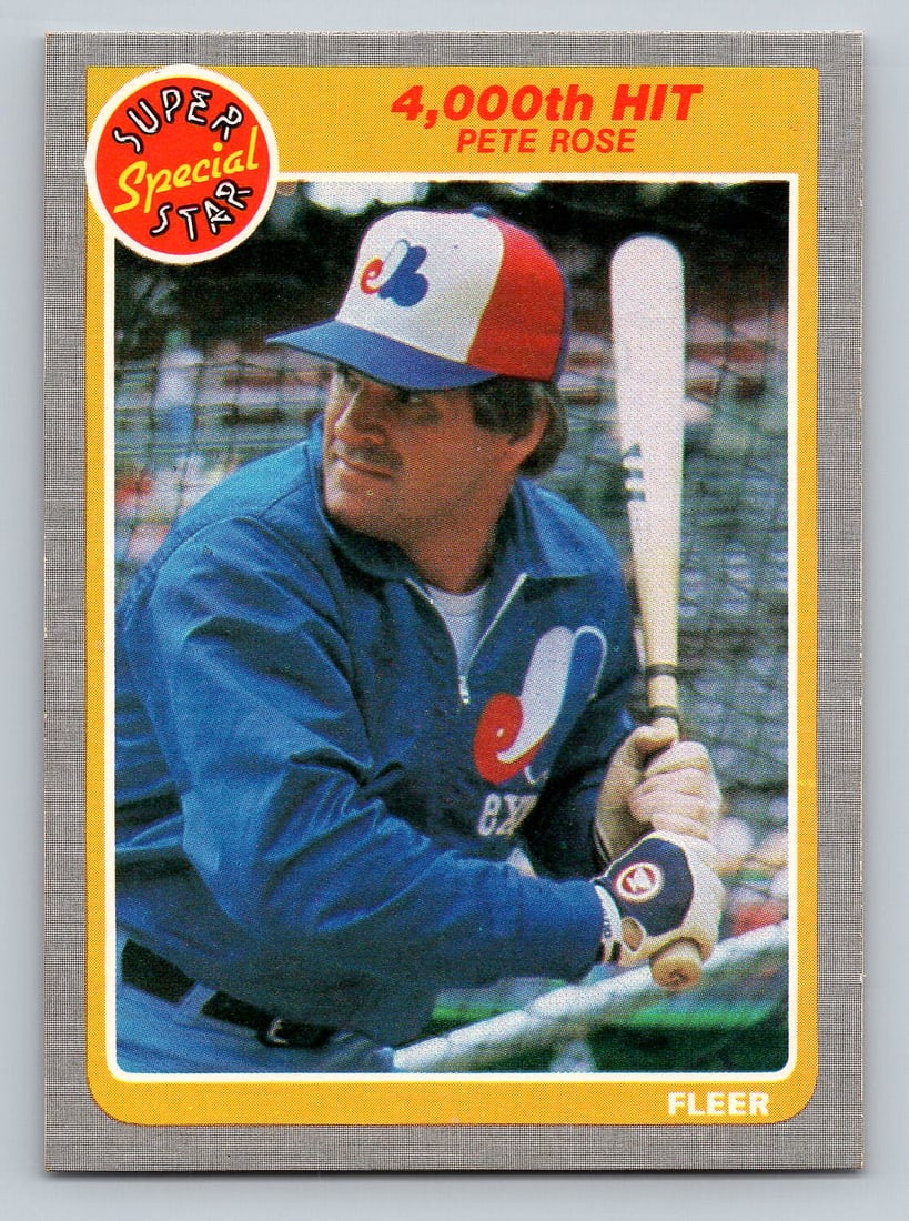 1985 Fleer Pete Rose Baseball Card - MINT (1 of 2)