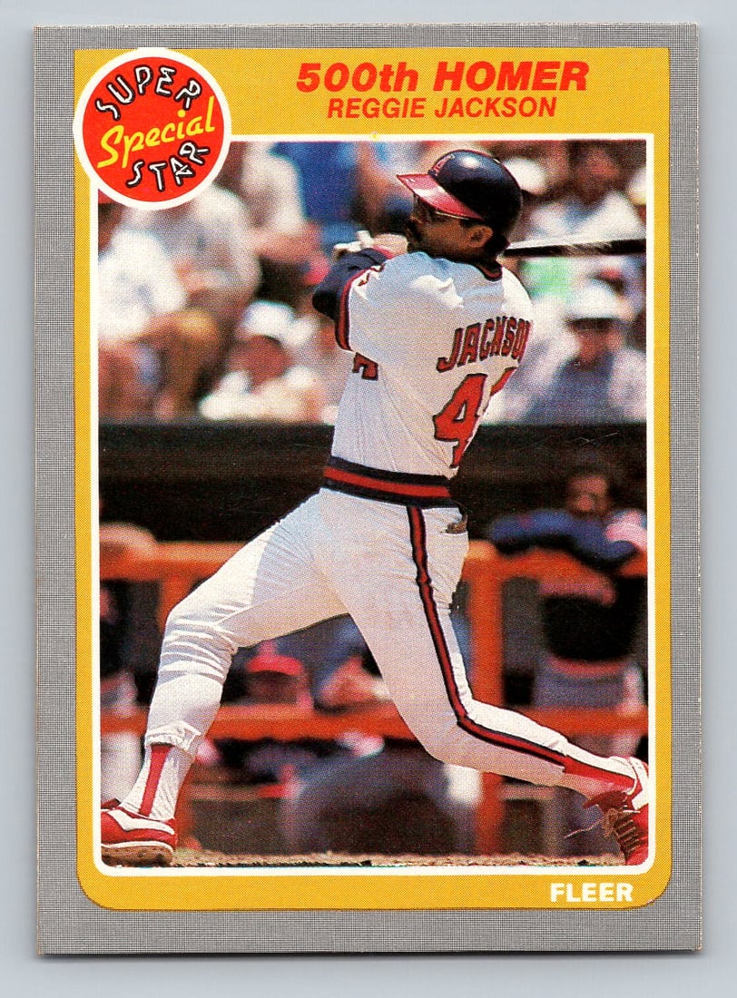 1985 Fleer Reggie Jackson Baseball Card - MINT (1 of 2)