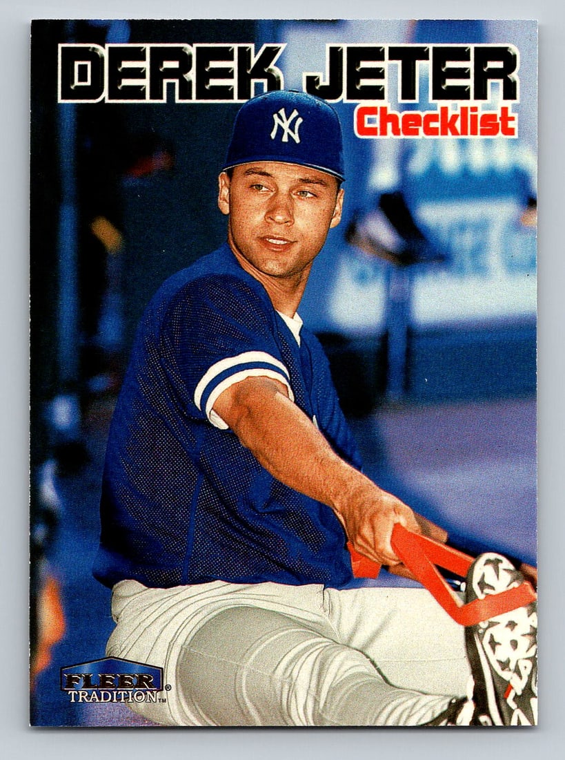 1999 Fleer Tradition Derek Jeter Checklist #598 Yankees - MINT (1 of 2)